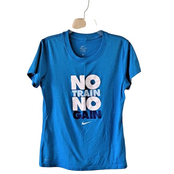 Nike Dri Fit No Train No Gain Polyester Active / Athletic T-shirt - Size M - Picture 5 of 7